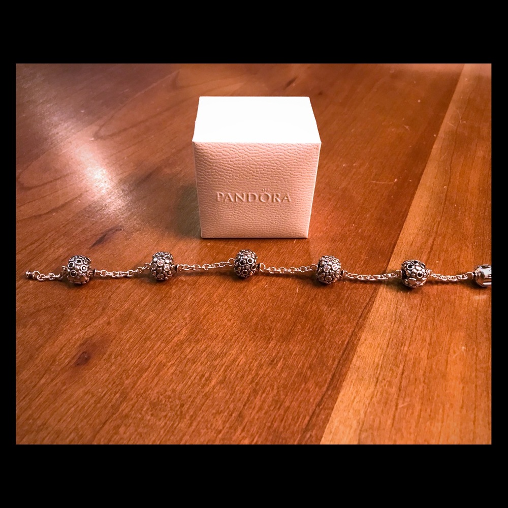 Pandora  Five Clip Station Bracelet